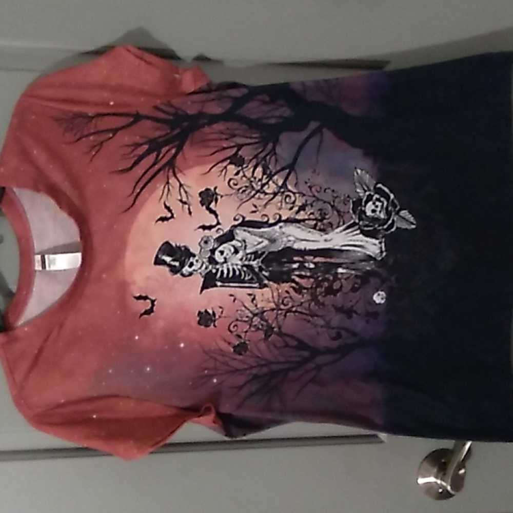 Womens bride and groom skeleton top Final Price